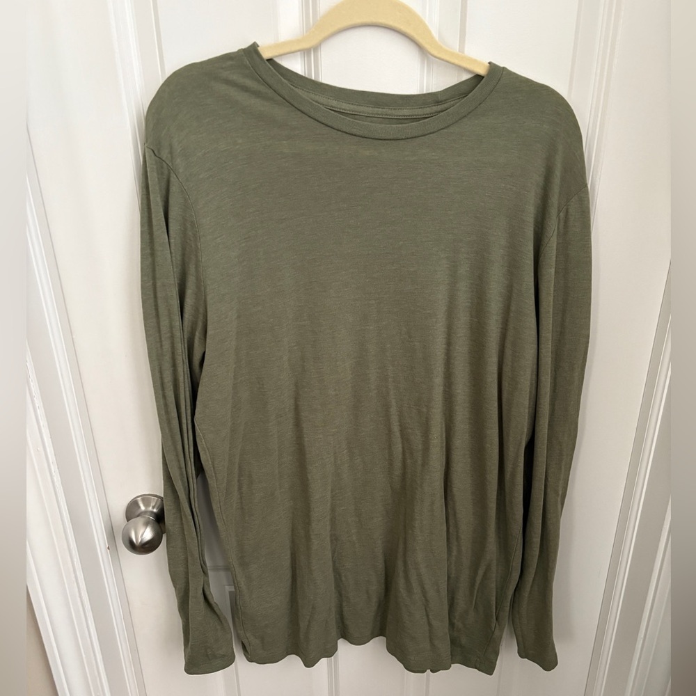 Old Navy Soft Washed Crewneck Olive Tee Men’s Large Tall